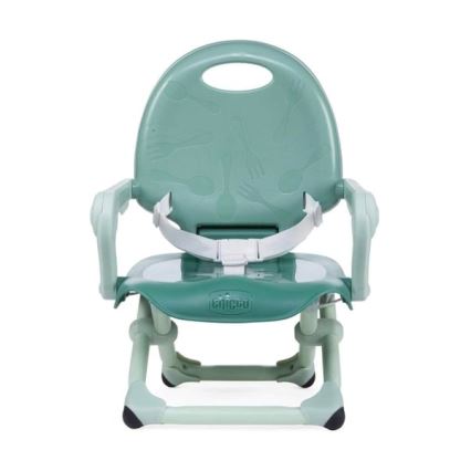 Chicco - Tragbarer Kinderstuhl mit Sitzerhöhung POCKET SNACK türkisfarben