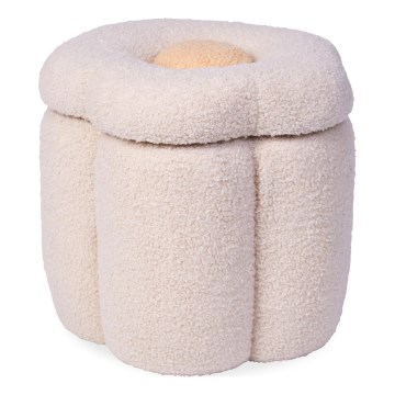 Childhome - Hocker BLUME d 35 cm cremefarben