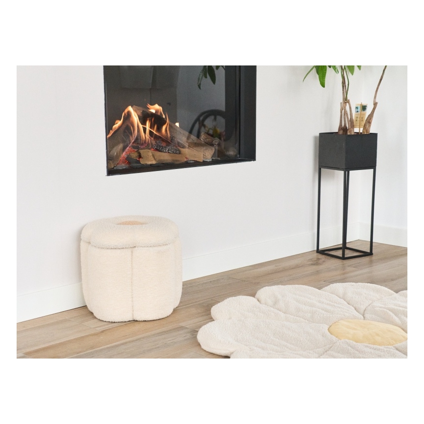 Childhome - Hocker BLUME d 35 cm cremefarben