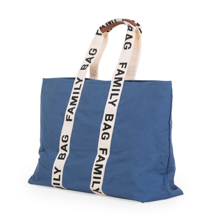 Childhome - Reisetasche FAMILY BAG CANVAS blau