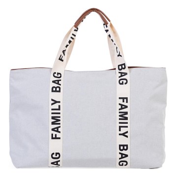 Childhome - Reisetasche FAMILY BAG CANVAS weiß
