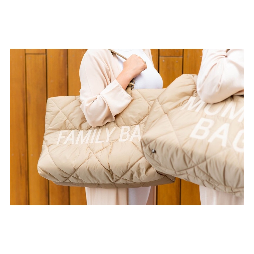 Childhome - Reisetasche FAMILY BAG PUFFERED cremefarben