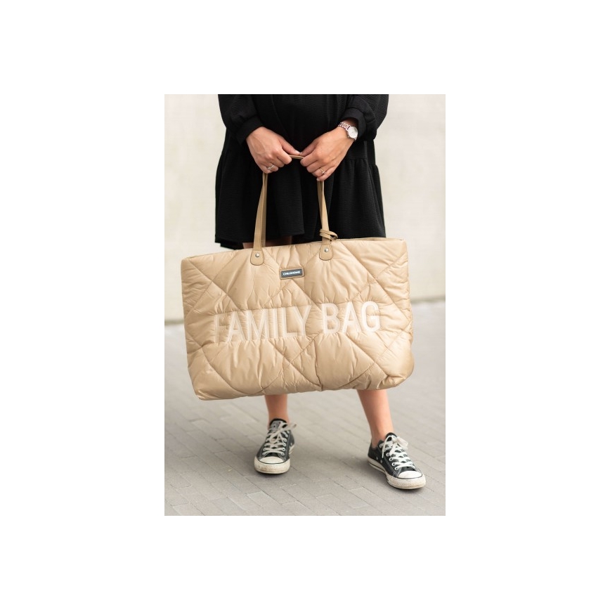 Childhome - Reisetasche FAMILY BAG PUFFERED cremefarben