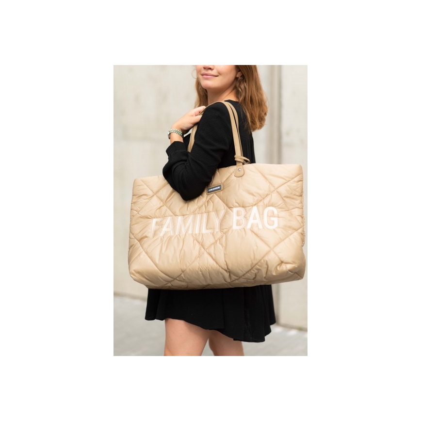 Childhome - Reisetasche FAMILY BAG PUFFERED cremefarben