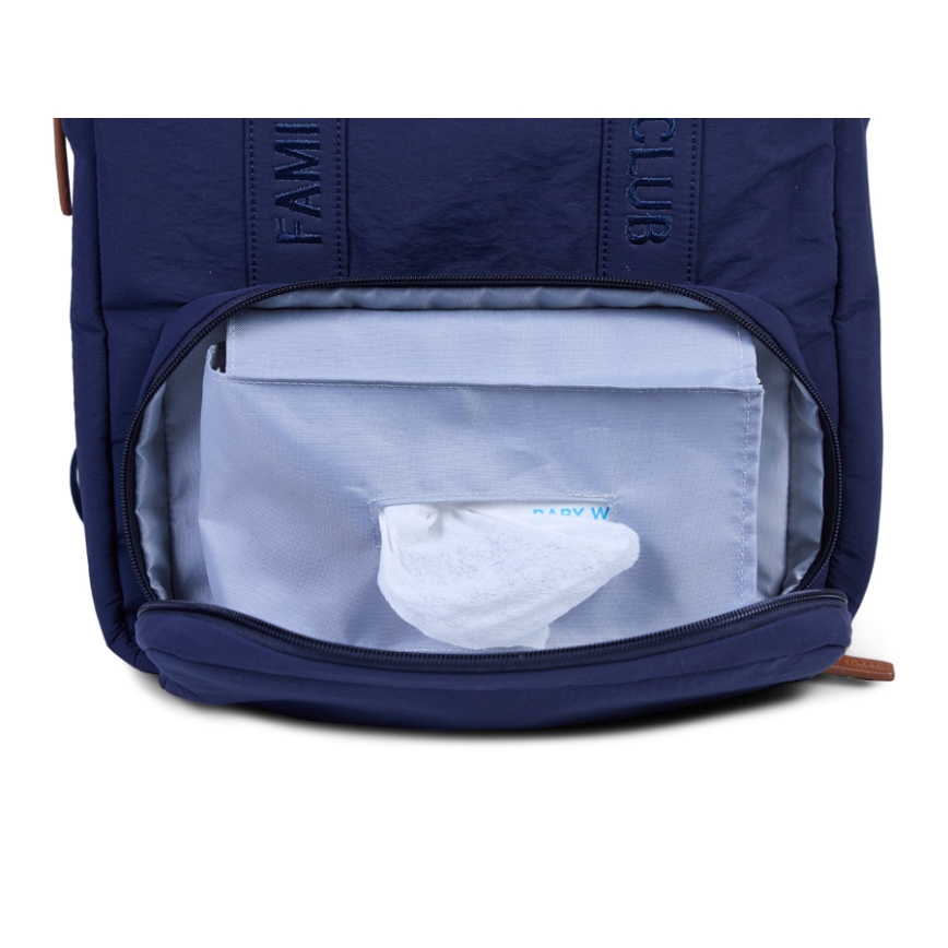 Childhome - Wickelrucksack FAMILY CLUB blau