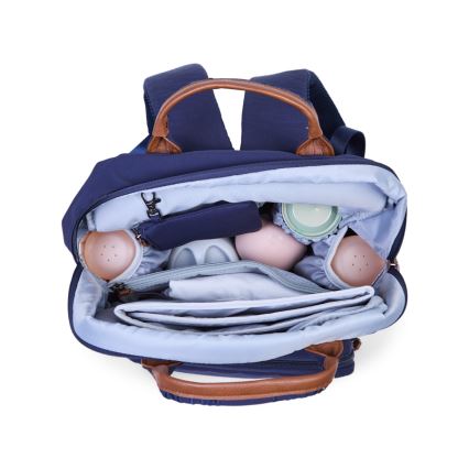 Childhome - Wickelrucksack FAMILY CLUB blau