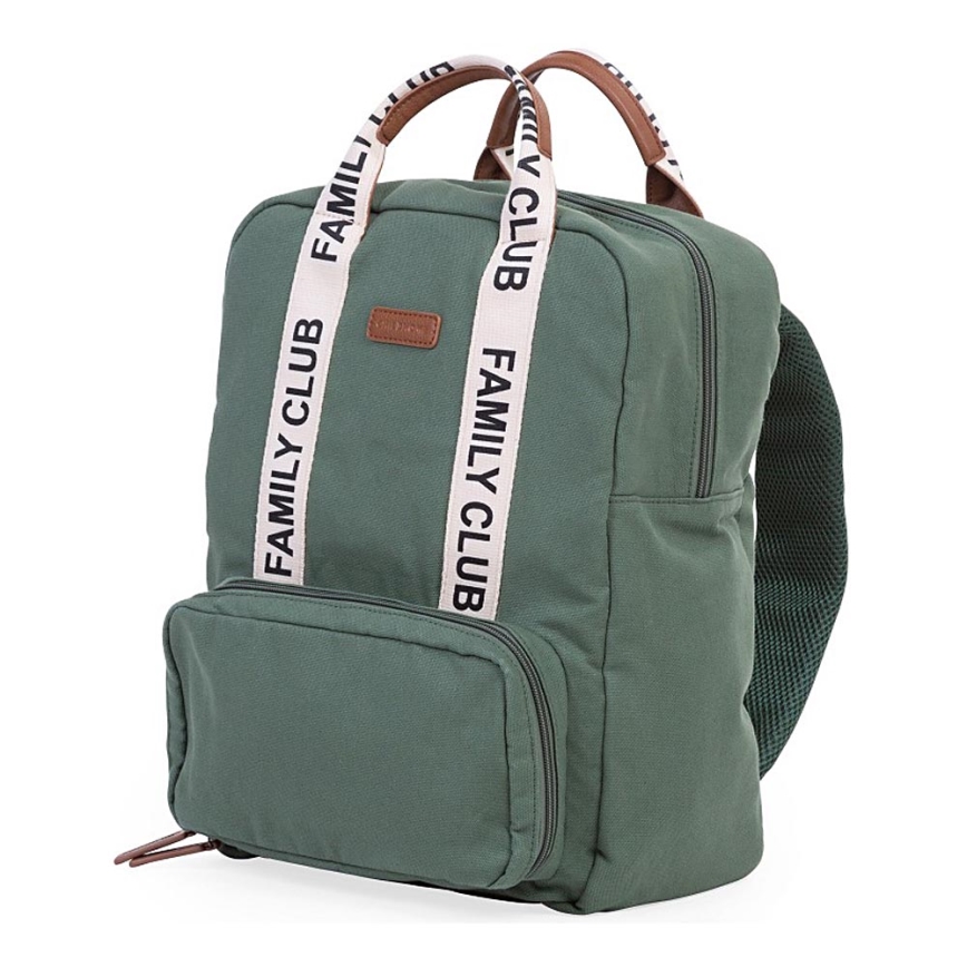 Childhome - Wickelrucksack FAMILY CLUB grün