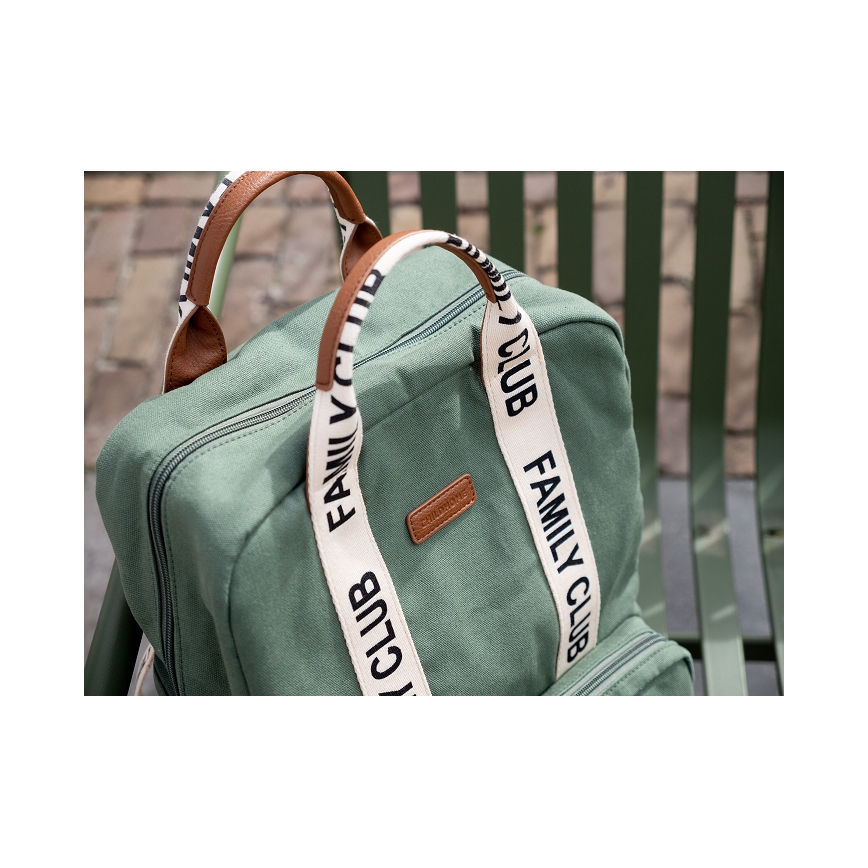 Childhome - Wickelrucksack FAMILY CLUB grün