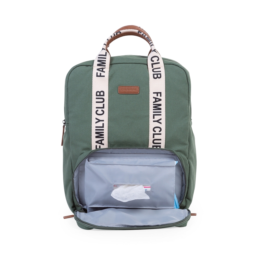 Childhome - Wickelrucksack FAMILY CLUB grün