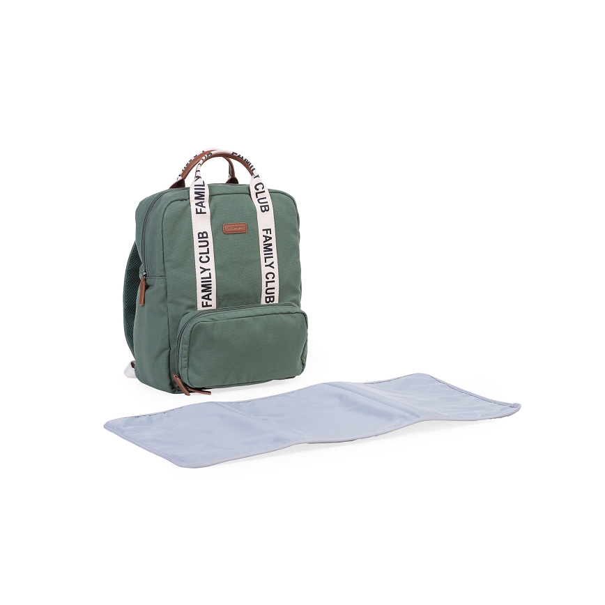 Childhome - Wickelrucksack FAMILY CLUB grün