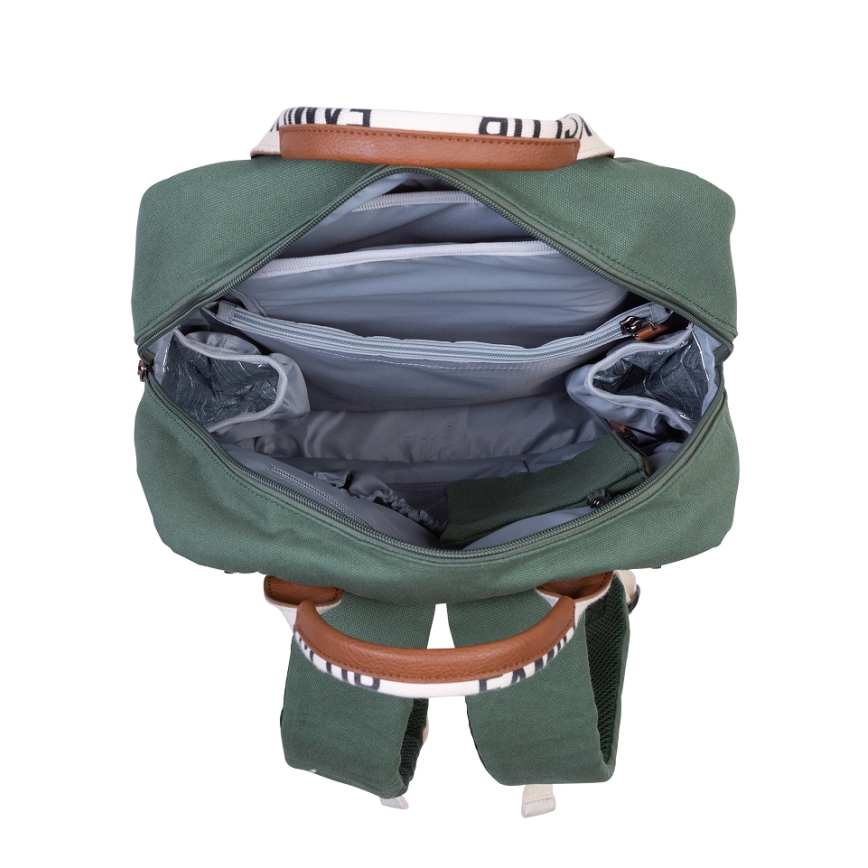 Childhome - Wickelrucksack FAMILY CLUB grün