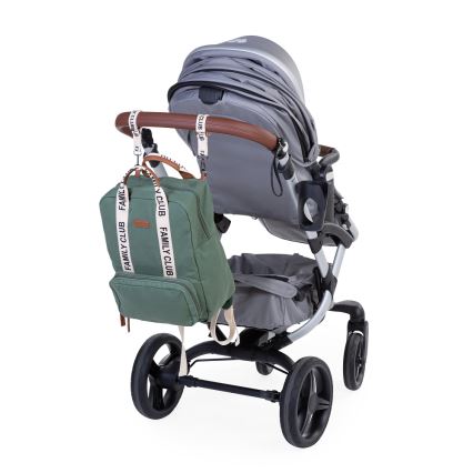 Childhome - Wickelrucksack FAMILY CLUB grün