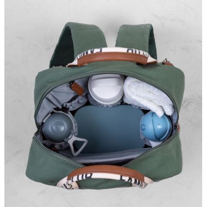Childhome - Wickelrucksack FAMILY CLUB grün