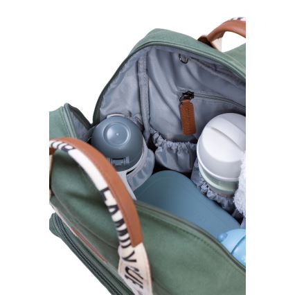 Childhome - Wickelrucksack FAMILY CLUB grün