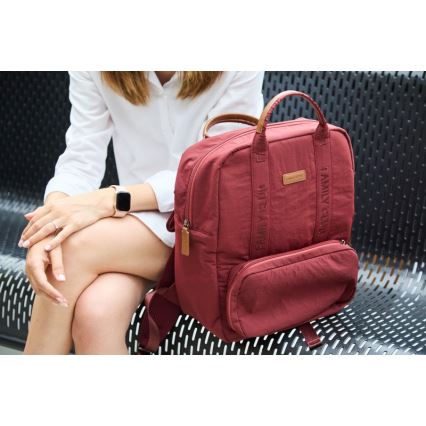 Childhome - Wickelrucksack FAMILY CLUB rot