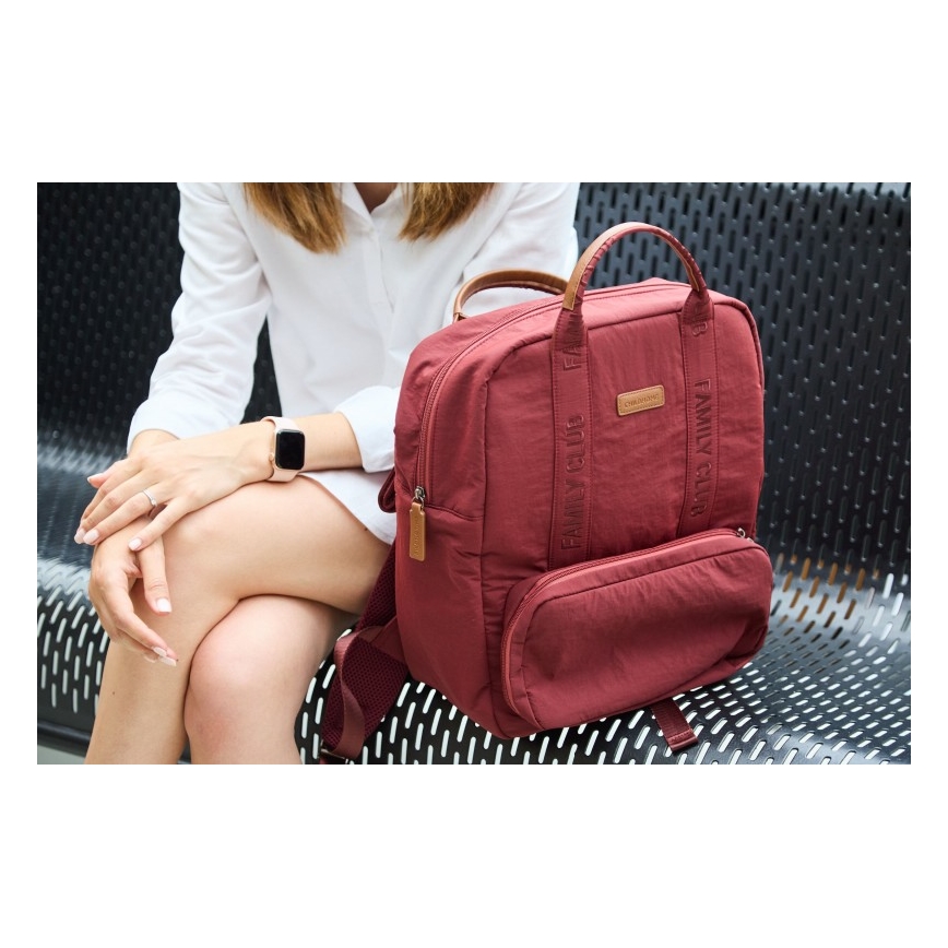 Childhome - Wickelrucksack FAMILY CLUB rot