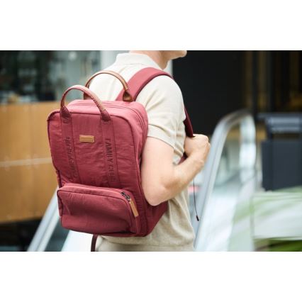 Childhome - Wickelrucksack FAMILY CLUB rot