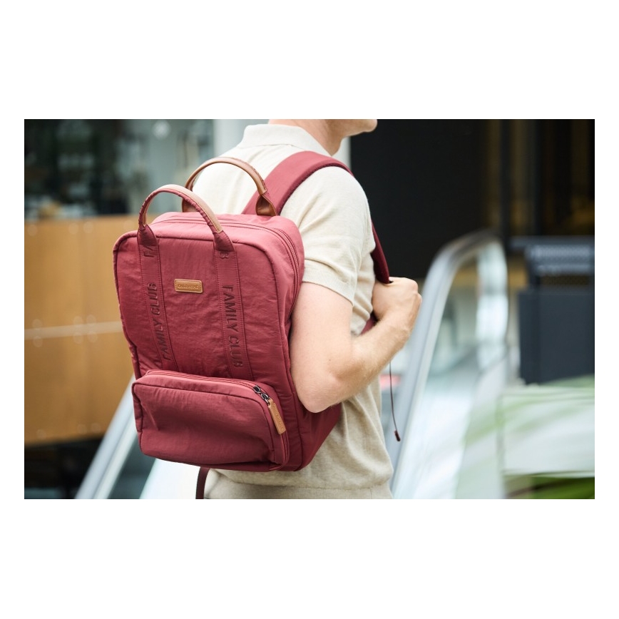 Childhome - Wickelrucksack FAMILY CLUB rot