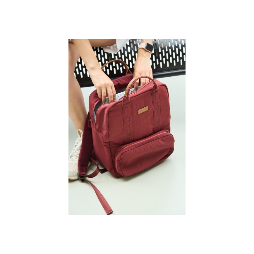 Childhome - Wickelrucksack FAMILY CLUB rot