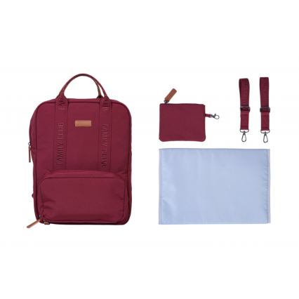 Childhome - Wickelrucksack FAMILY CLUB rot