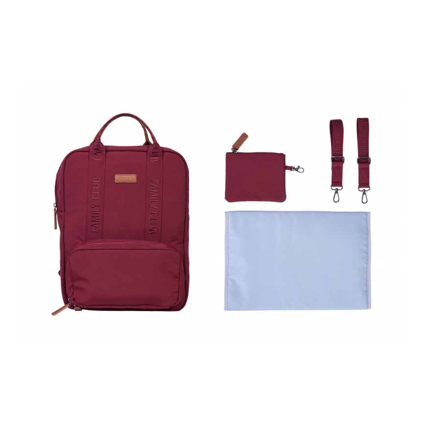 Childhome - Wickelrucksack FAMILY CLUB rot