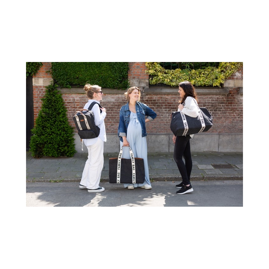 Childhome - Wickelrucksack FAMILY CLUB schwarz