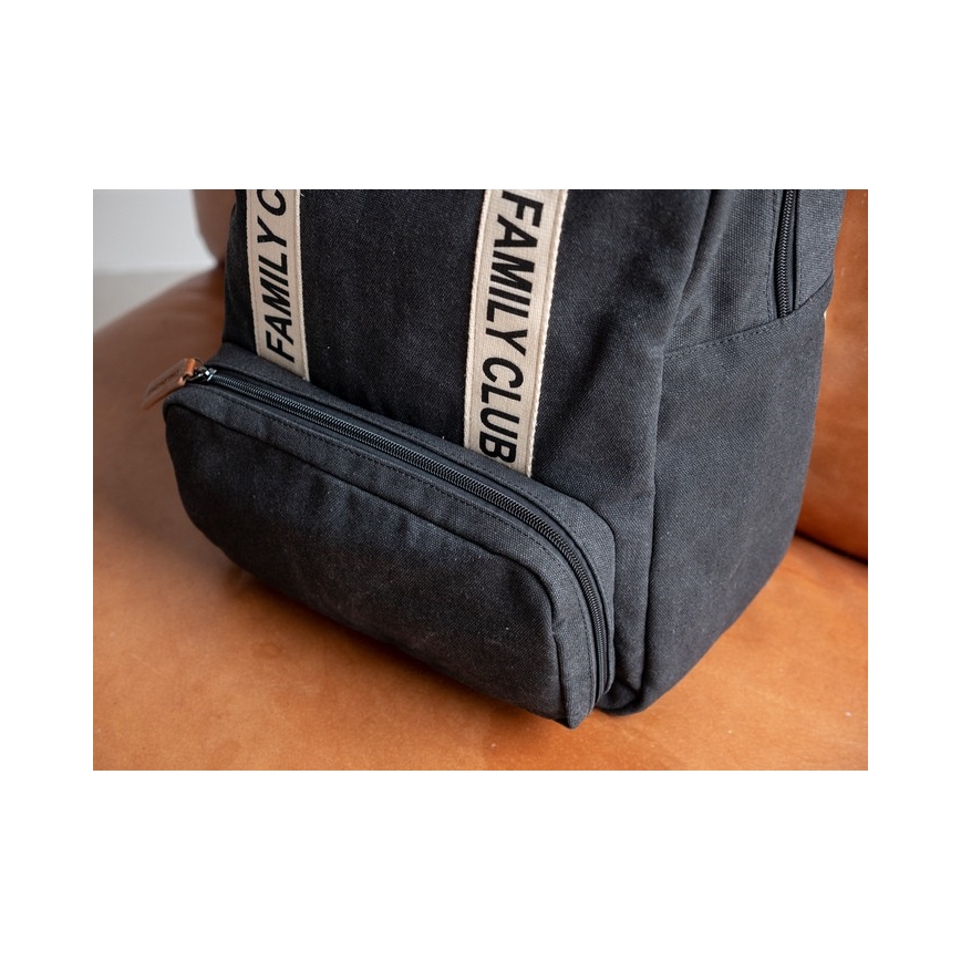 Childhome - Wickelrucksack FAMILY CLUB schwarz