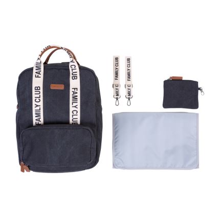 Childhome - Wickelrucksack FAMILY CLUB schwarz