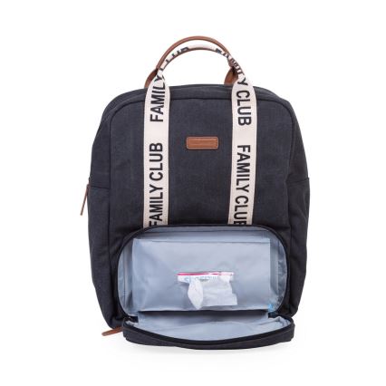Childhome - Wickelrucksack FAMILY CLUB schwarz