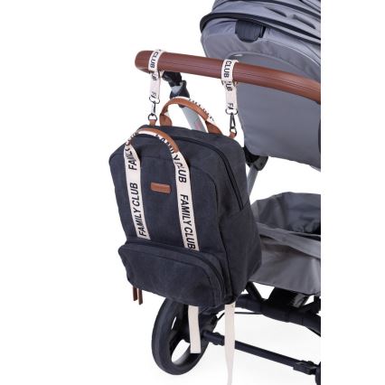 Childhome - Wickelrucksack FAMILY CLUB schwarz