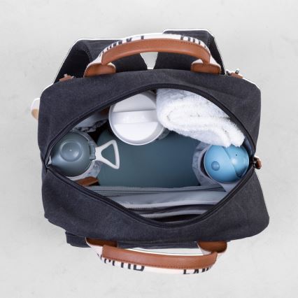 Childhome - Wickelrucksack FAMILY CLUB schwarz