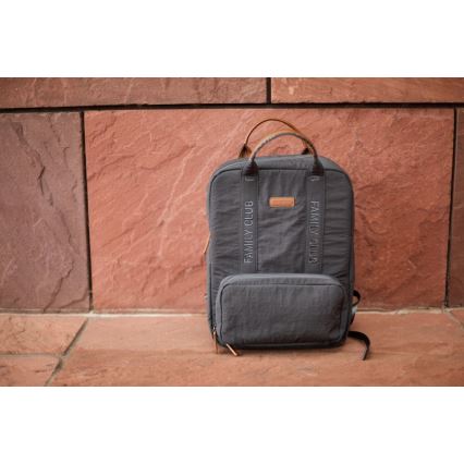 Childhome - Wickelrucksack FAMILY CLUB SIGNATURE grau