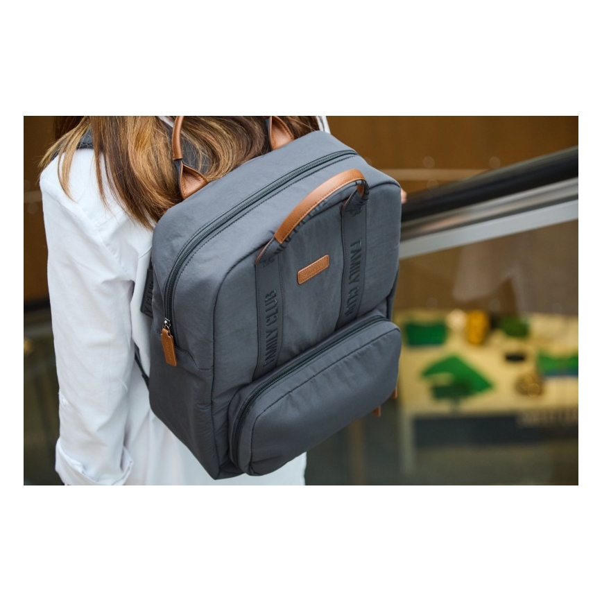 Childhome - Wickelrucksack FAMILY CLUB SIGNATURE grau