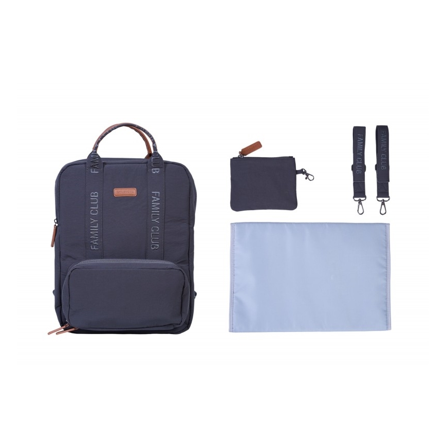 Childhome - Wickelrucksack FAMILY CLUB SIGNATURE grau