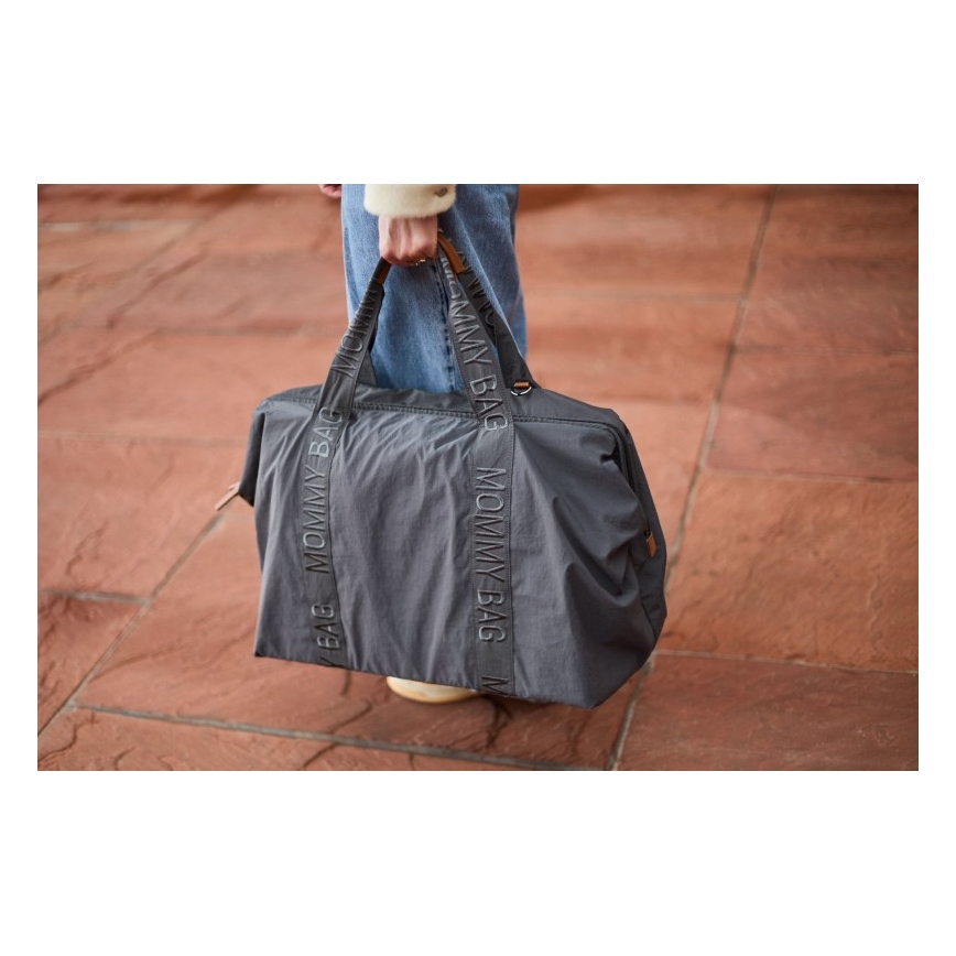 Childhome - Wickeltasche MOMMY BAG grau