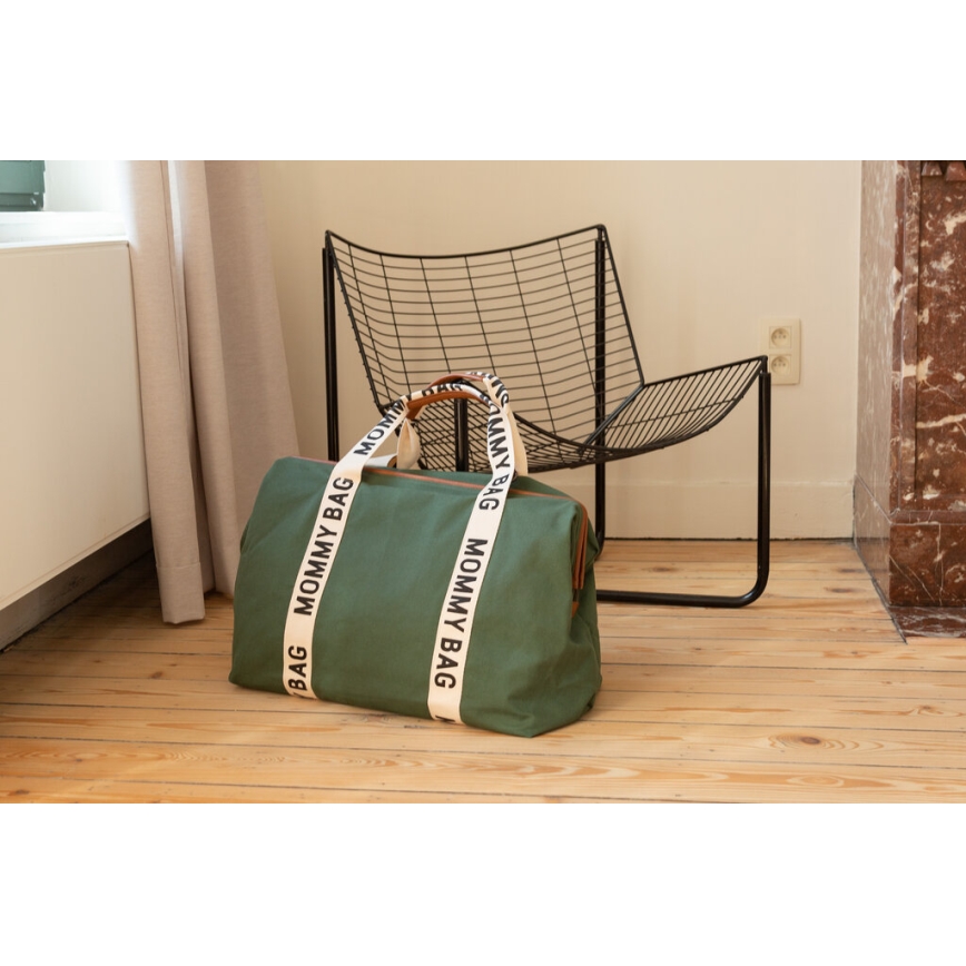 Childhome - Wickeltasche MOMMY BAG grün