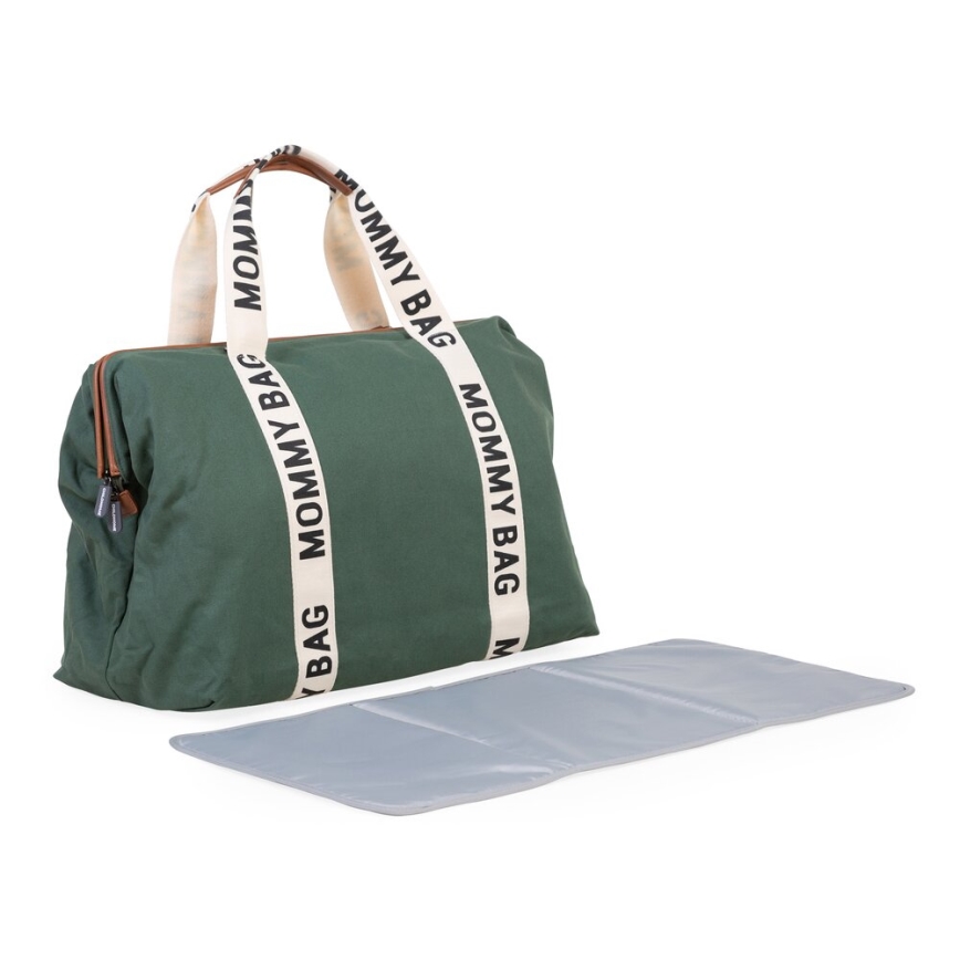Childhome - Wickeltasche MOMMY BAG grün