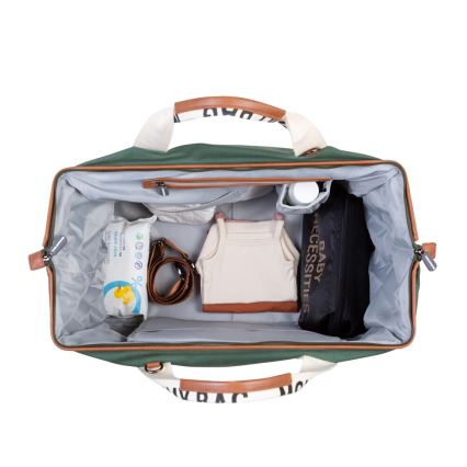 Childhome - Wickeltasche MOMMY BAG grün