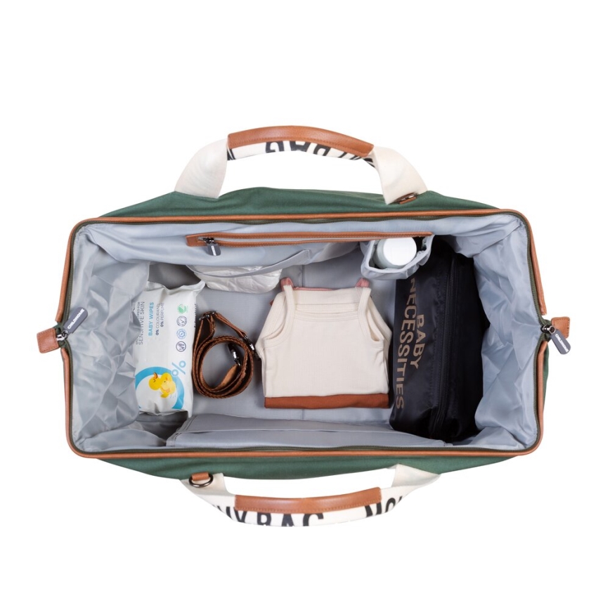 Childhome - Wickeltasche MOMMY BAG grün