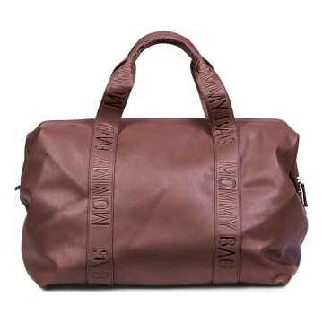 Childhome - Wickeltasche MOMMY BAG LEATHER braun