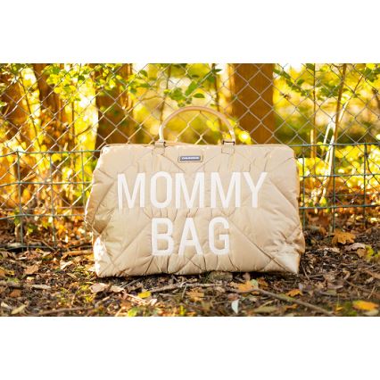 Childhome - Wickeltasche MOMMY BAG PUFFERED beige
