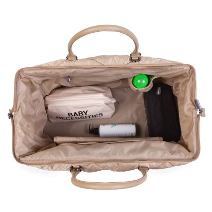 Childhome - Wickeltasche MOMMY BAG PUFFERED beige