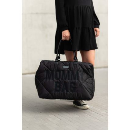 Childhome - Wickeltasche MOMMY BAG PUFFERED schwarz