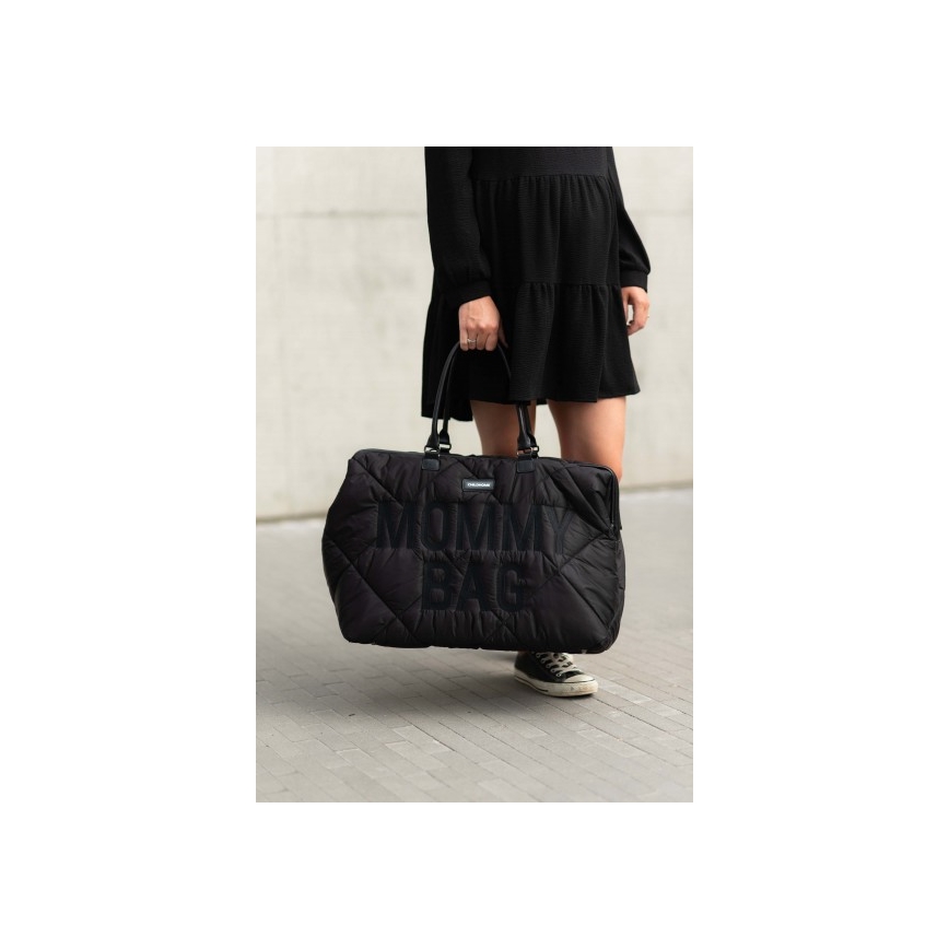 Childhome - Wickeltasche MOMMY BAG PUFFERED schwarz