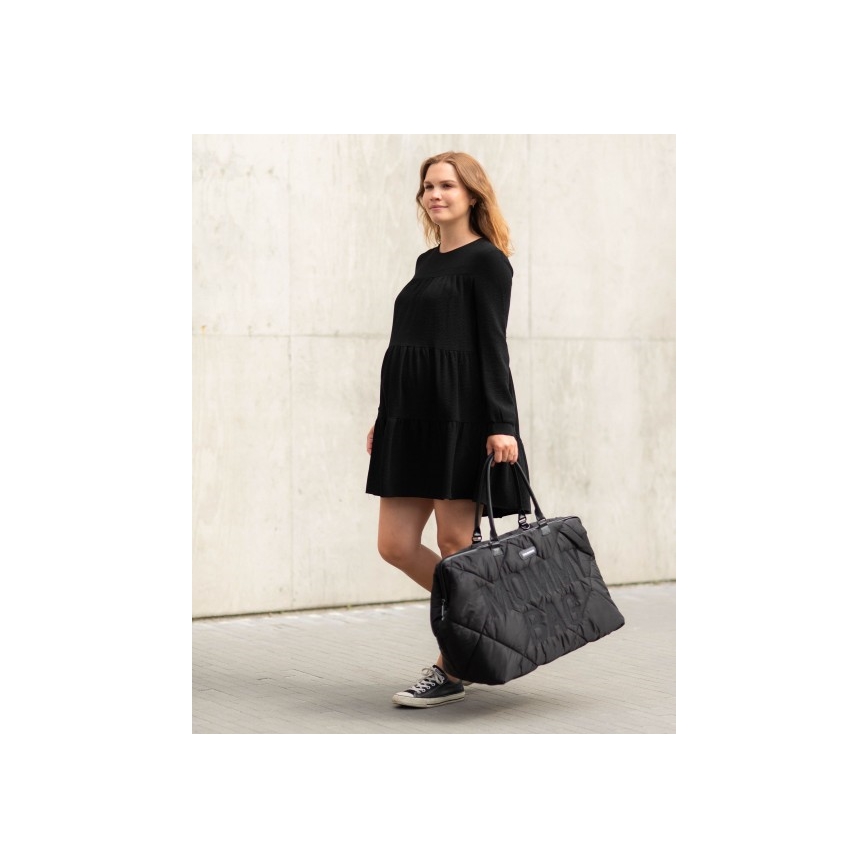 Childhome - Wickeltasche MOMMY BAG PUFFERED schwarz