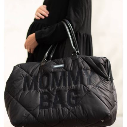Childhome - Wickeltasche MOMMY BAG PUFFERED schwarz