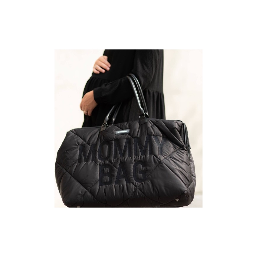Childhome - Wickeltasche MOMMY BAG PUFFERED schwarz