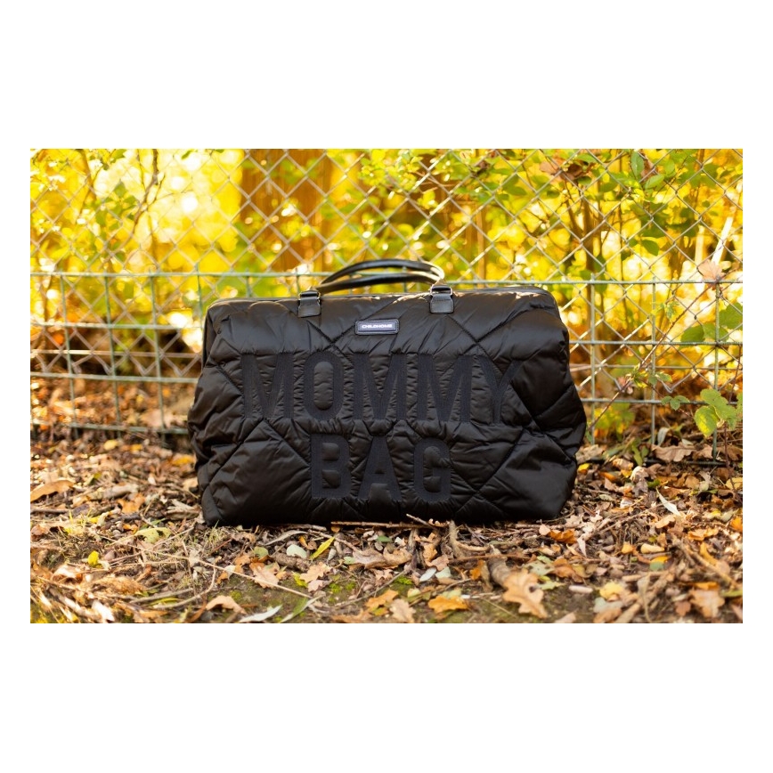 Childhome - Wickeltasche MOMMY BAG PUFFERED schwarz