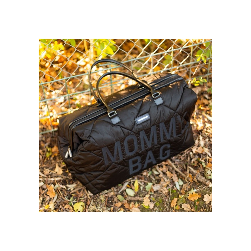 Childhome - Wickeltasche MOMMY BAG PUFFERED schwarz