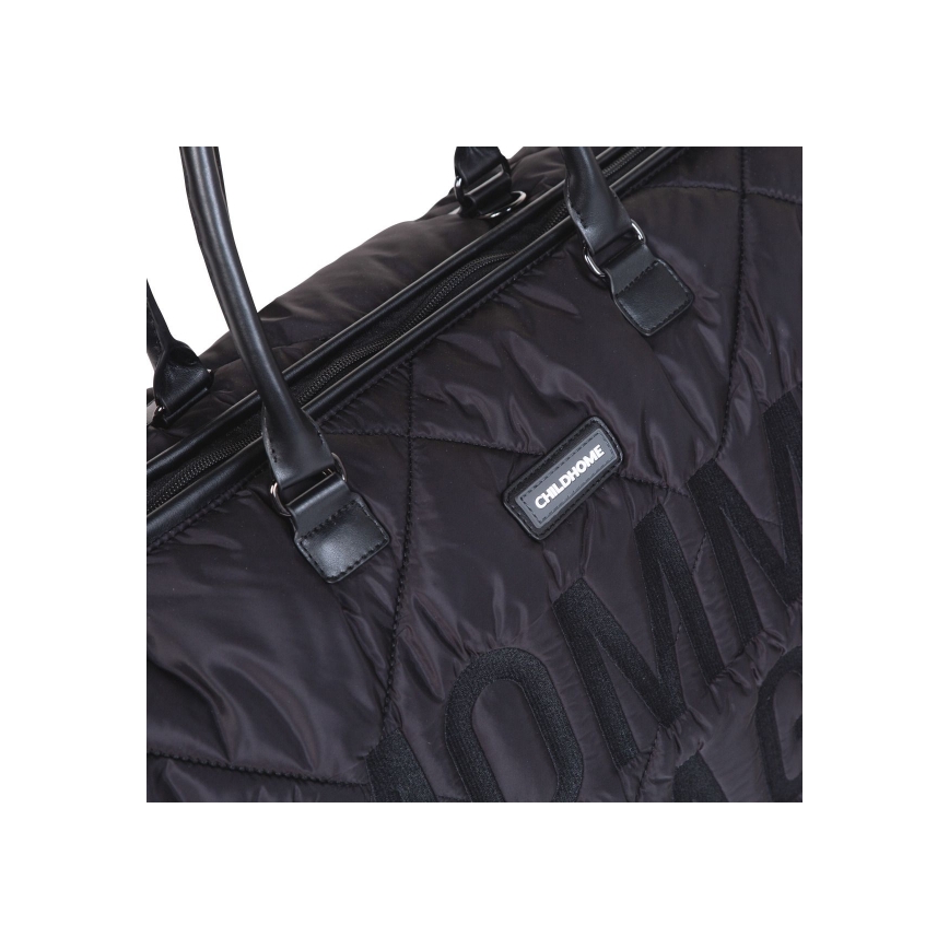 Childhome - Wickeltasche MOMMY BAG PUFFERED schwarz